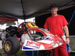 Paul Jones and his race kart.