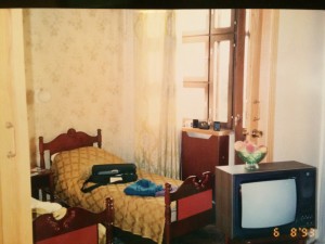 This photo shows my usual room at the Old Intourist hotel in Baku in 1993. Today you can find Hilton, JW Marriott, and other international chains there.