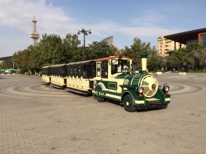 Today the city runs a rubber-track trolley that ferries visitors along the waterfront park.