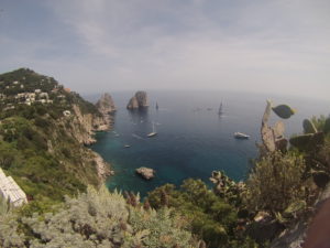 A secluded harbor just behind Capri Island off Italy's southern coast.